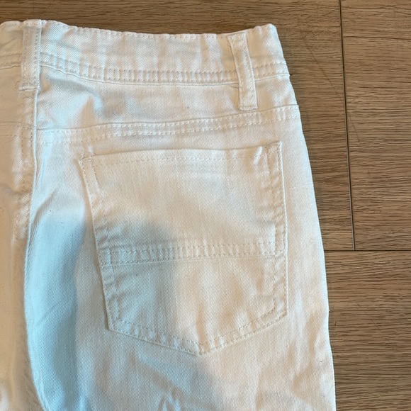 Girls White Jeans - size 10 - high waisted - Picture 4 of 4